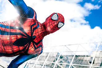 Celebrities comics. Spiderman Marvel Comics superhero. Spider-Man