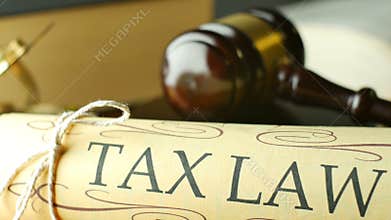 Court legal tax law system mallet of judge legal code of judgment