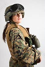 Beautiful army girl.