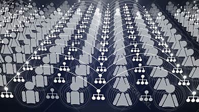 Social network connection animation 4K