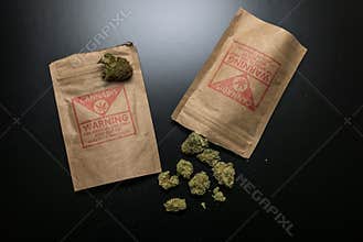 Legal Cannabis Flowers and Packages