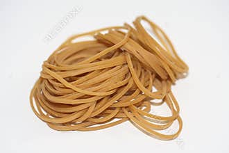 Brown rubber bands.