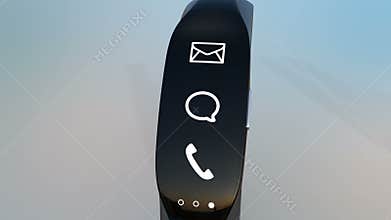 Demonstration of smart band's Interface
