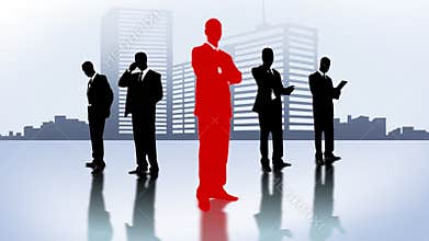 Business people animation