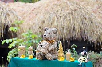 Honey teddy bear and friends