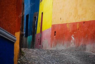 Cobblestone streets, San Miguel de Allende, Mexico