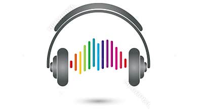 Headphones, equalizer, music, sound, video