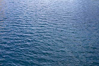 Gentle Blue Ocean Water Waves