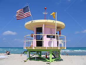 Miami Beach Florida Life Guard