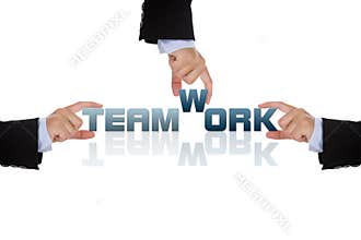 Teamwork business concept