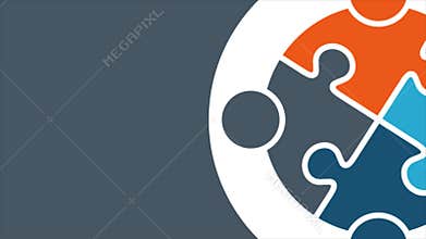 People Teamwork Tasks Presentation. Motion Graphics 1080 HD