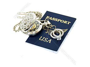 Man and woman traveling