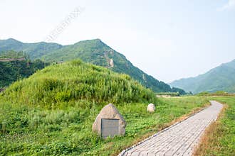Noblemen's Cemetery at Shanchengxia in Ji'an, Jilin, China. It is part of UNESCO World Heritage Site.
