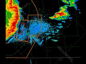 Severe Thunderstorm Weather Radar Time Lapse