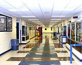 High School Hallway