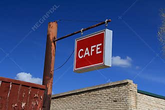 Vintage Cafe sign
