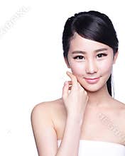 Beautiful Skin care woman Face