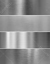 High quality silver steel metal texture