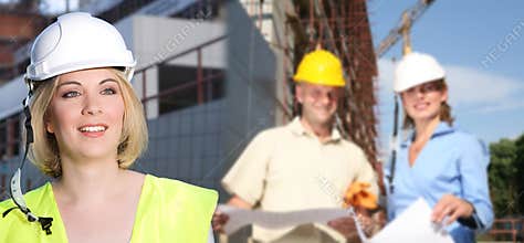At the construction site