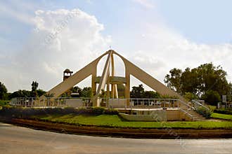 The square in Dodoma town (Tanzania).