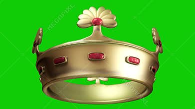Golden crown 3D