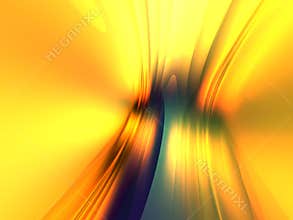 Yellow Blue Light Abstract Background 3D Render