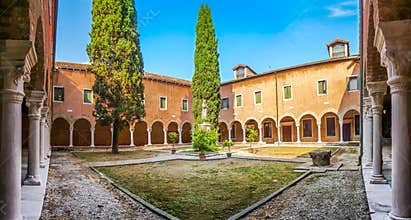 Inner Courtyard of Church San Francesco della Vigna, Venice, Italy