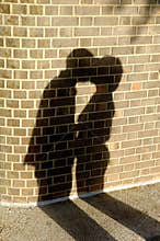 Man kissing a woman