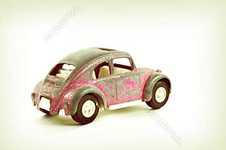 Vintage Pink Toy Car