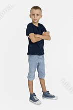 Little Boy Confidence Self Esteem Portrait Concept