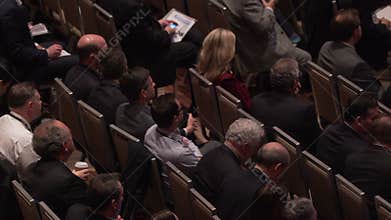 View of audience at a conference