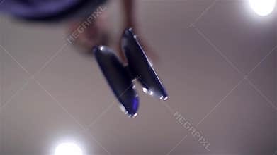 Playing the YOYO, close-up