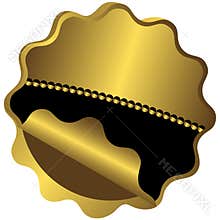 Golden and black award