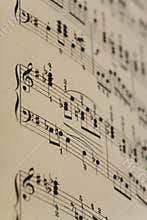 Old music notes