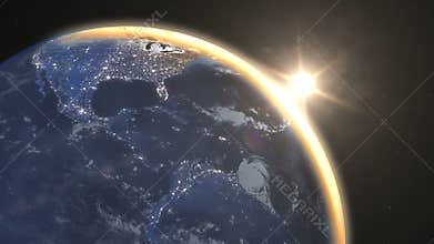 Amazing view planet Earth from space