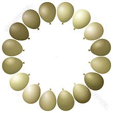 Frame Party Golden Balloons