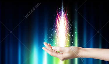 Magical healing, spiritual energy