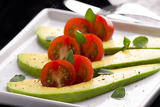 Tomato & avocado salad