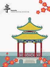 Vector Chinese Traditional Template Series Architecture Building