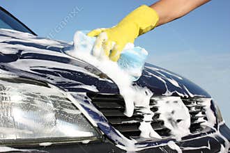 Washing a car