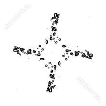 Cross of bubbles