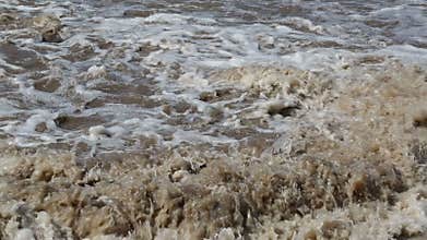 A water rapids on countryside video