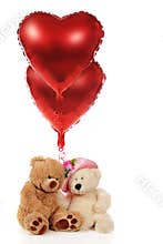 Bears Sharing Hearts