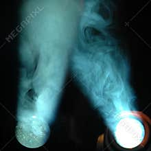 Lights and smoke