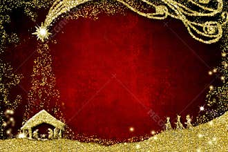 Christmas Nativity Scene greetings cards