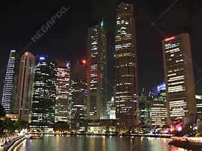Skyscrapers and Singapore River