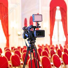 Video camera in conference room