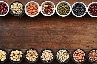 Collection of different legumes