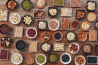 Collection of different legumes