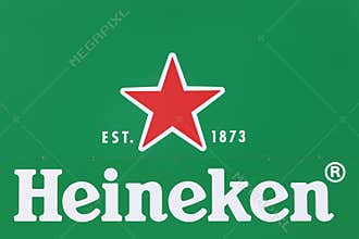 Heineken logo on a wall